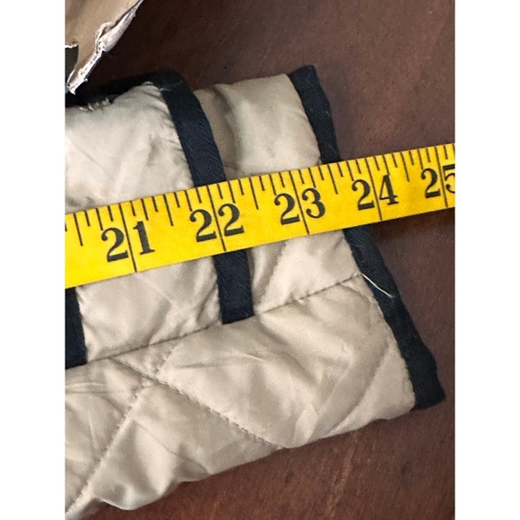 Ralph Lauren sport SZSM Quilted Barn Jacket Tan Polo Player Logo Full Zip Collar - Picture 16 of 16